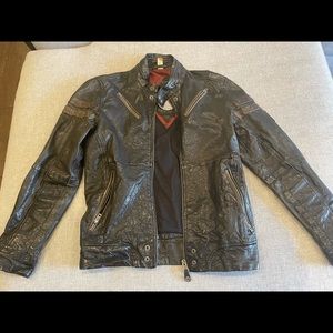 Diesel leather jacket. SUPER COOL